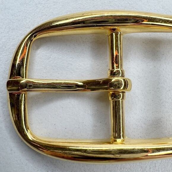 Vintage Gold Tone Simple Basic Belt Buckle for up to 1 Inch Belt - Picture 3 of 5